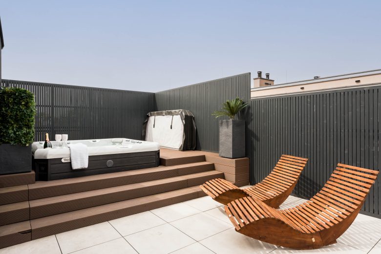 Outside Terrace with Private Jacuzzi