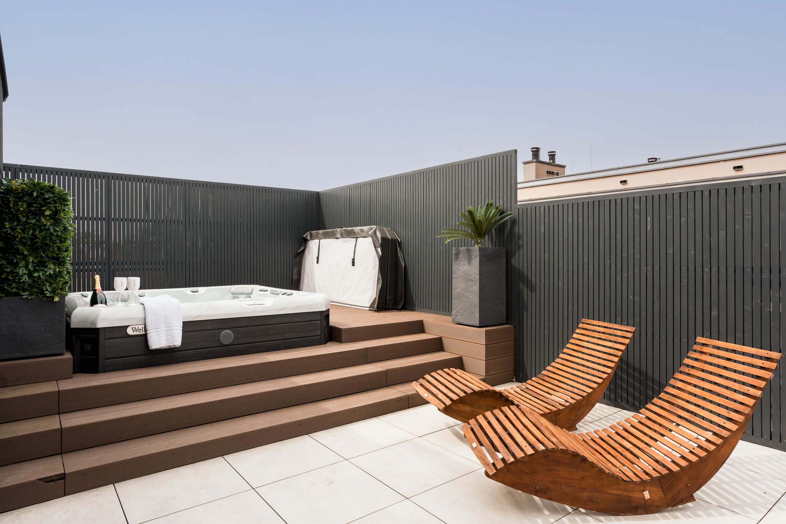 Outside Terrace with Private Jacuzzi