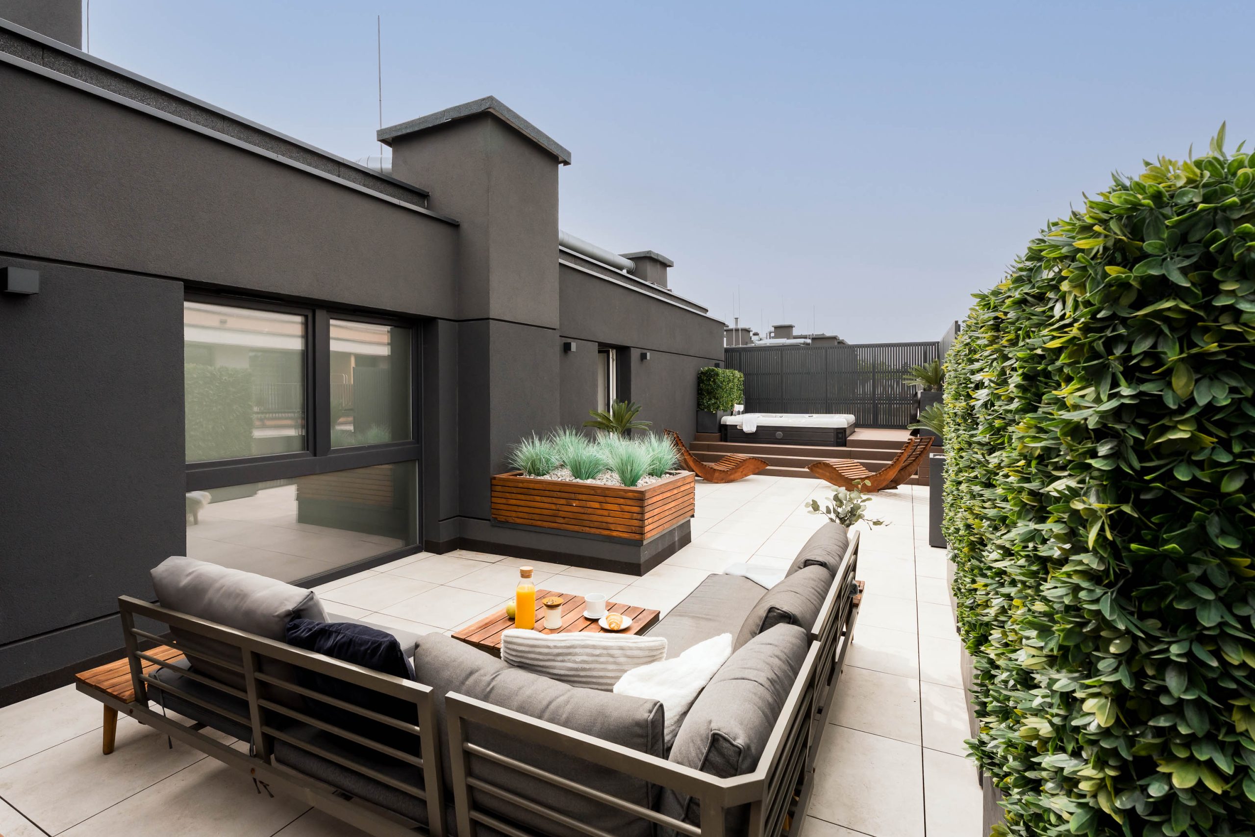 Outside Terrace with Private Jacuzzi