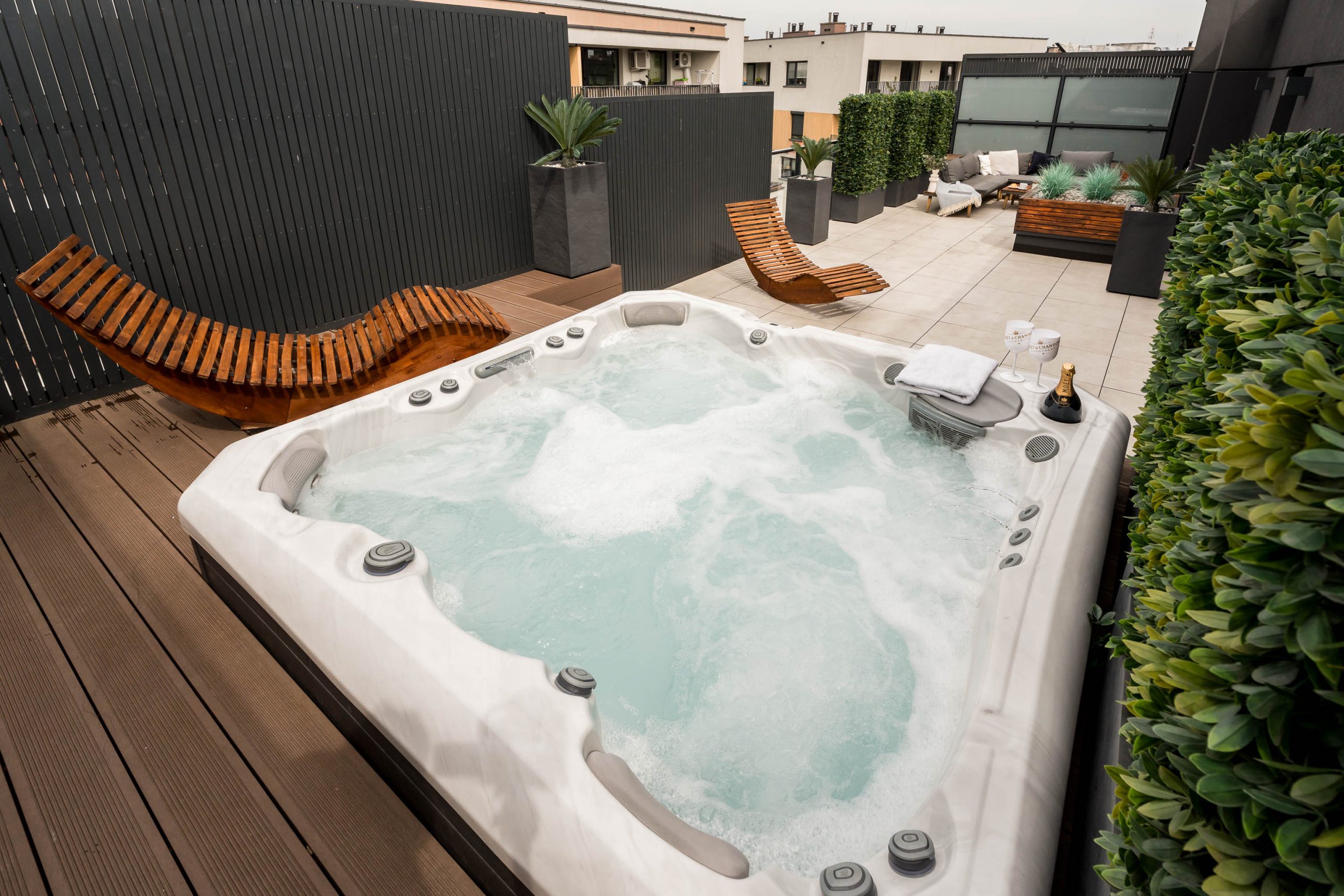 Outside Terrace with Private Jacuzzi